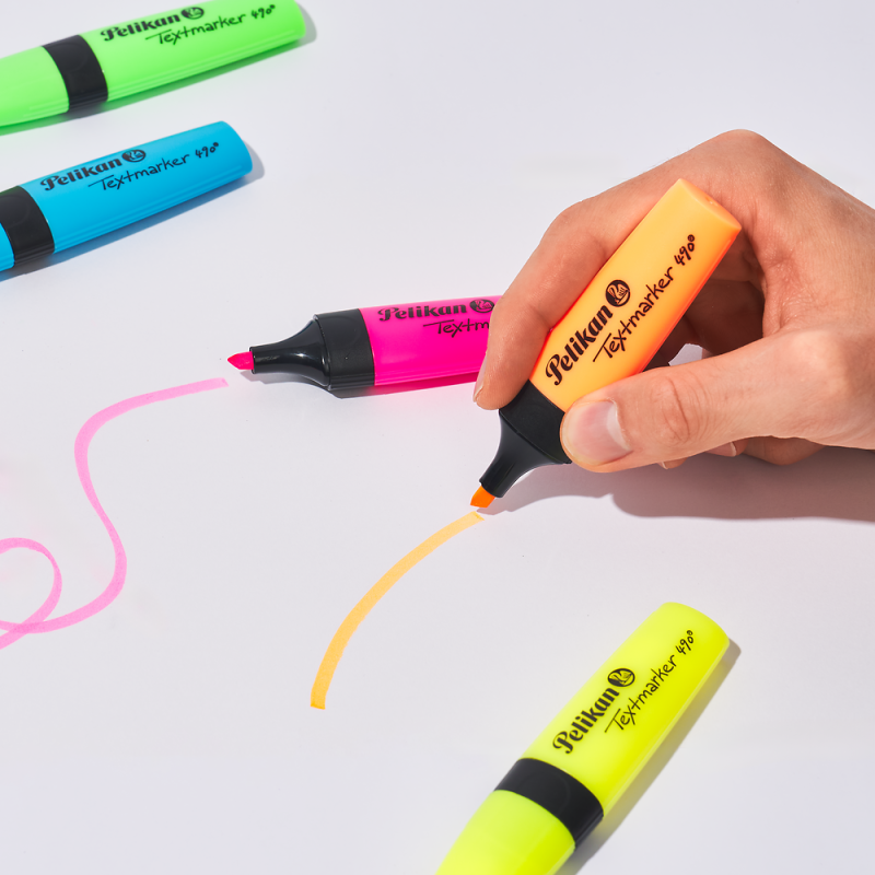 ZAKREŚLACZ PELIKAN 490 6 SZT ETUI