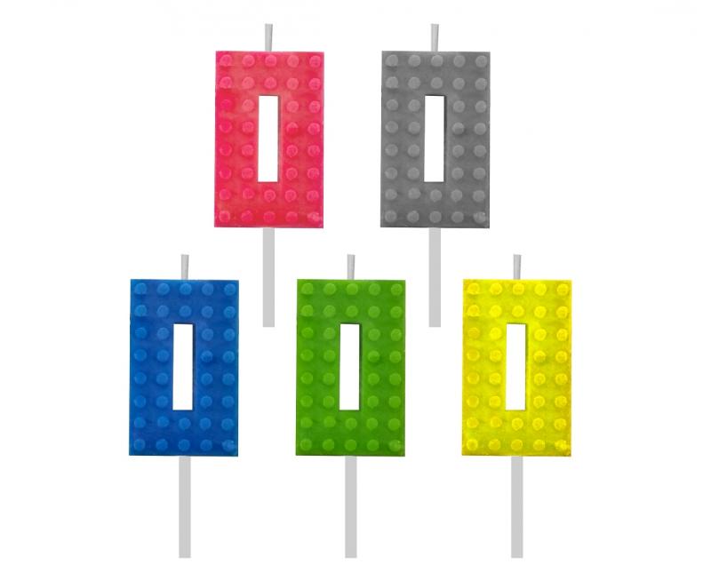 ŚWIECZKA LEGO CYFRA 0