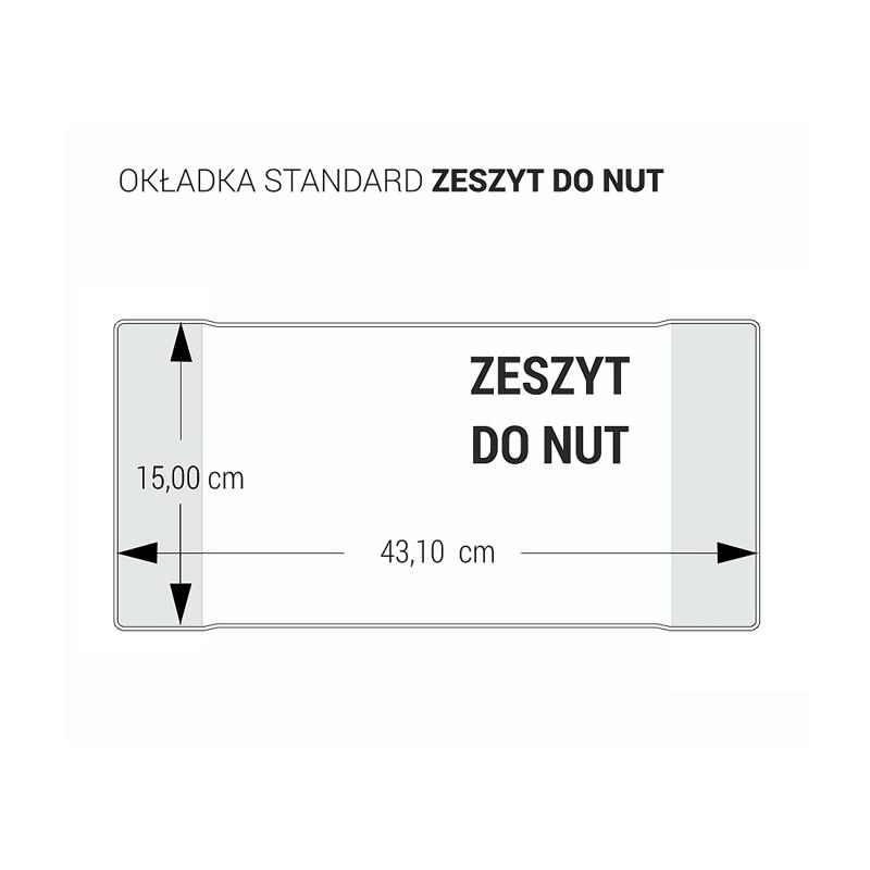 OKŁADKA NA ZESZYT DO NUT BIURFOL A/25 BEZBARWNA