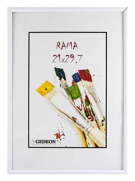 RAMKA 21X29,7 PLASTIKOWA BIAŁA PLEXI