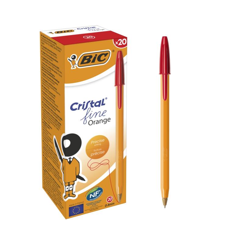 DŁUGOPIS BIC ORANGE CZERWONY A20