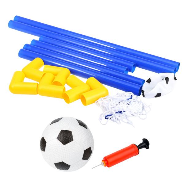 ZESTAW SPORTOWY DO GRY W PIŁKĘ NOŻNĄ BRAMKA PIŁKARSKA PIŁKA POMPKA 62X40CM