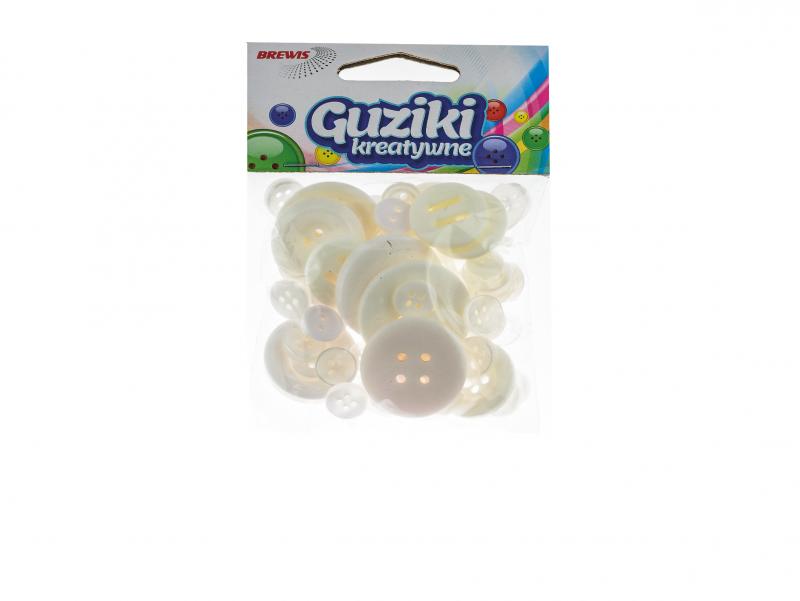 GUZIKI 40G BIAŁE BREWIS