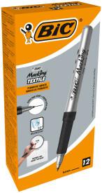 MARKER BIC DO TKANIN CZARNY 12SZT