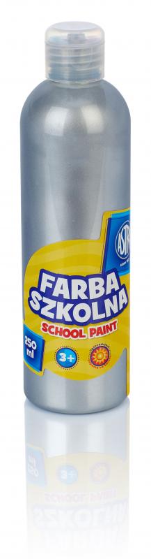 FARBA SZKOLNA ASTRA 250ML METAL SREBRNA