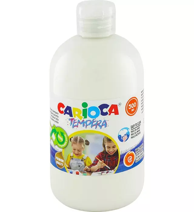 FARBA TEMPERA 500ML BIAŁA CARIOCA