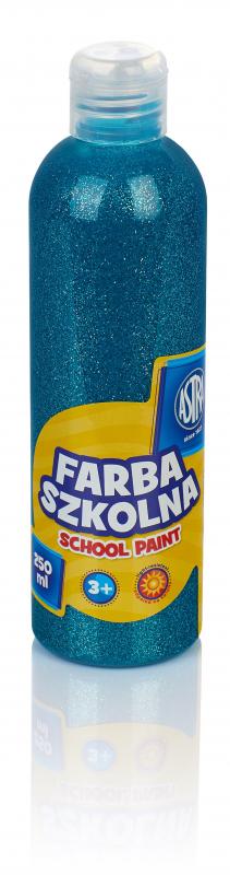 FARBA SZKOLNA ASTRA 250ML BROKAT TURKUSOWA