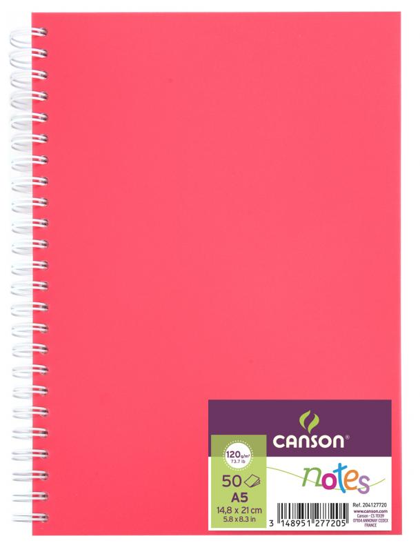 NOTES A5/50 PP CANSON 120G RÓŻOWY