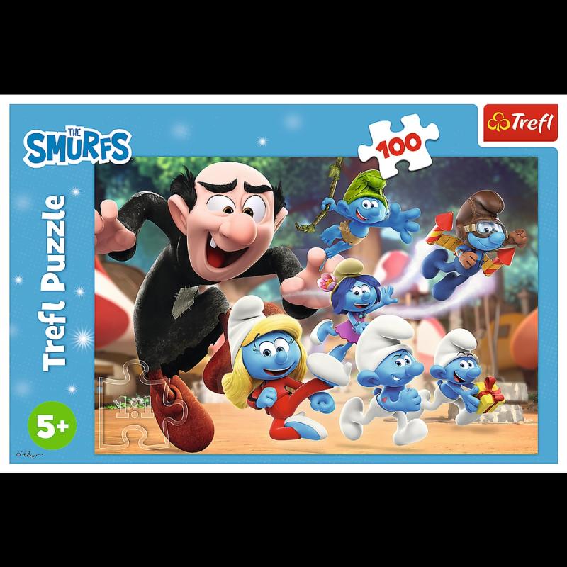 PUZZLE 100 TREFL NAUKI PAPY SMERFA