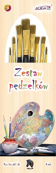 ZESTAW PĘDZELKÓW A'8 1,4,6,6,6,8,8,16