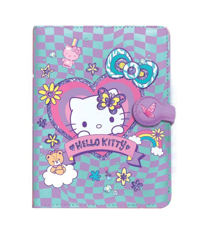 NOTES A5/80 = Z MAGNETYCZNYM ZAMKIEM HELLO KITTY WZÓR 3 PINK