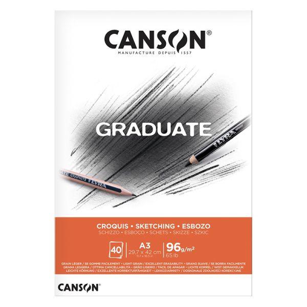 BLOK SZKICOWNIK CANSON A3/40 96G GRADUATE