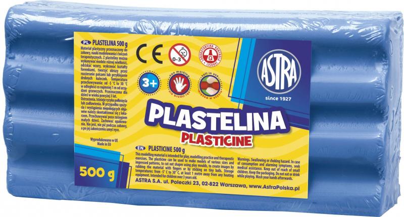 PLASTELINA 500G ASTRA NIEBIESKA