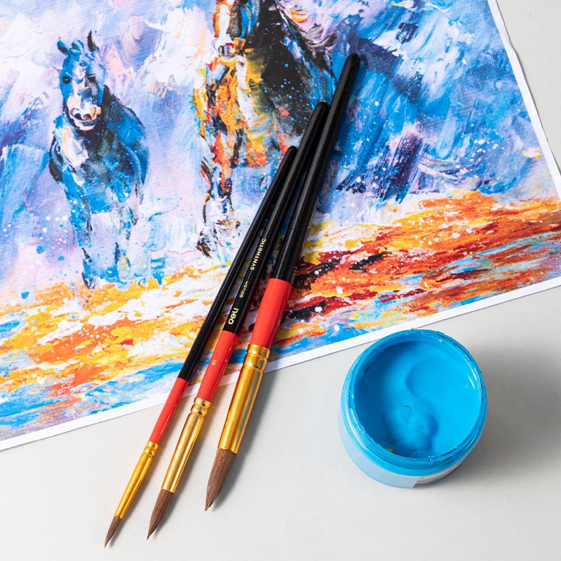 ZESTAW PĘDZLI COLOR EMOTION 3SZT BLISTER BLISTER DELI