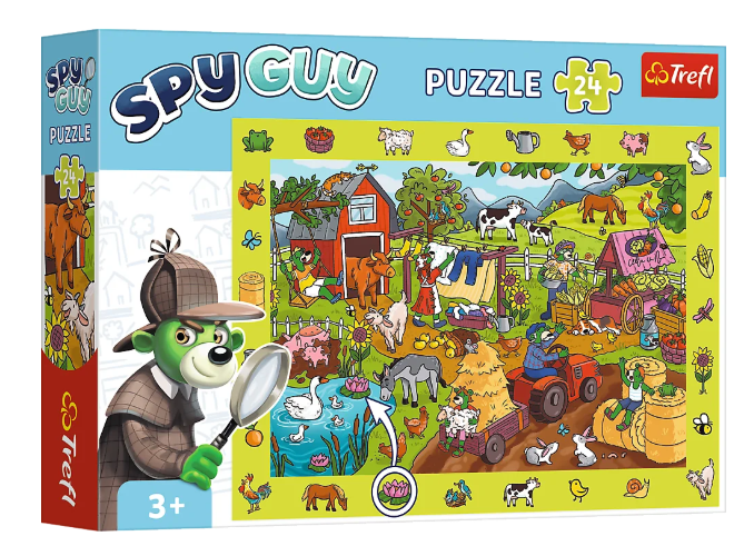 PUZZLE 24 TREFL OBSERWACYJNE.SPY GUY - FARMA RODZINA TREFLIKÓW