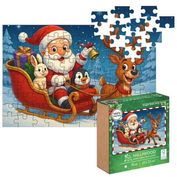 PUZZLE KLASYCZNE 90 CHRISTMAS PODRÓŻ Z MIKOŁAJEM. # ŚWIĘTA