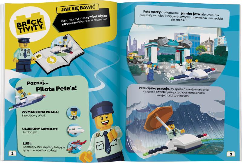 KSIĄŻECZKA LEGO CITY PODNIEBNE PRZYGODY