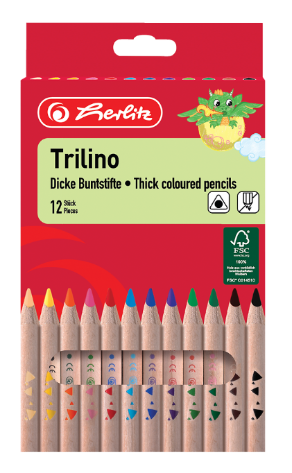 KREDKI 12 HERLITZ TRILINO