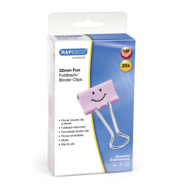 KLIPY DO AKT 32MM RAPESCO PUDROWY RÓŻ