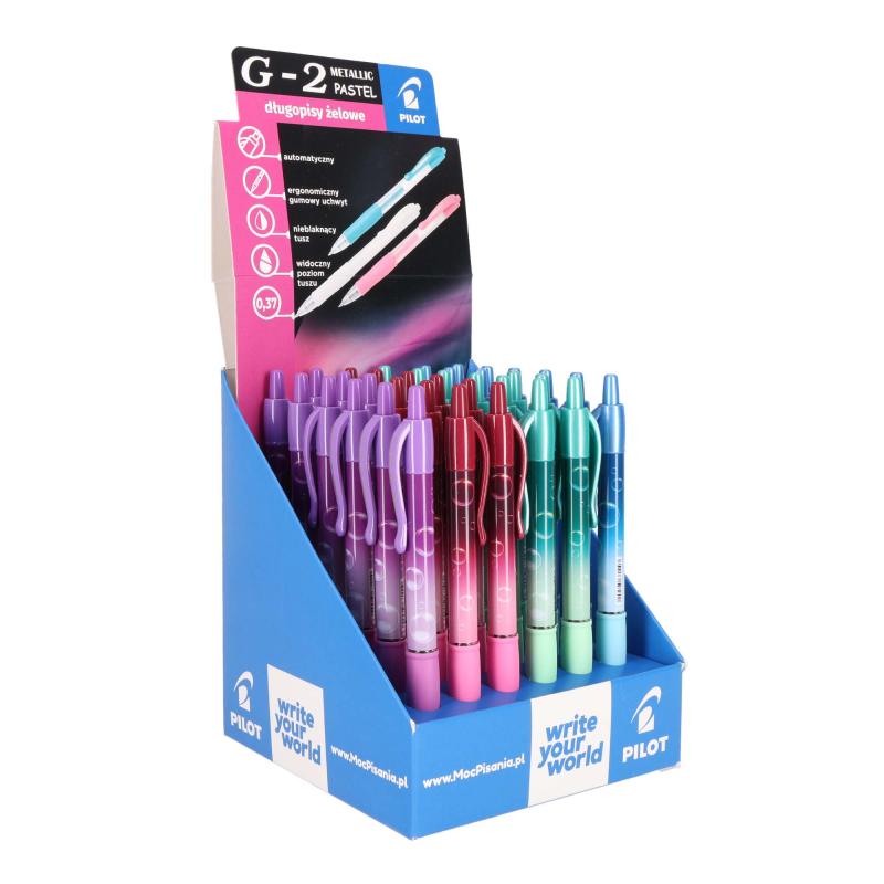 DŁUGOPIS PILOT ŻELOWY G2 BUBBLE MIX A36