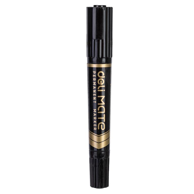 MARKER PERMANENTNY DWUSTRONNY 1-6MM & 1,5MM CZARNY DELI A10