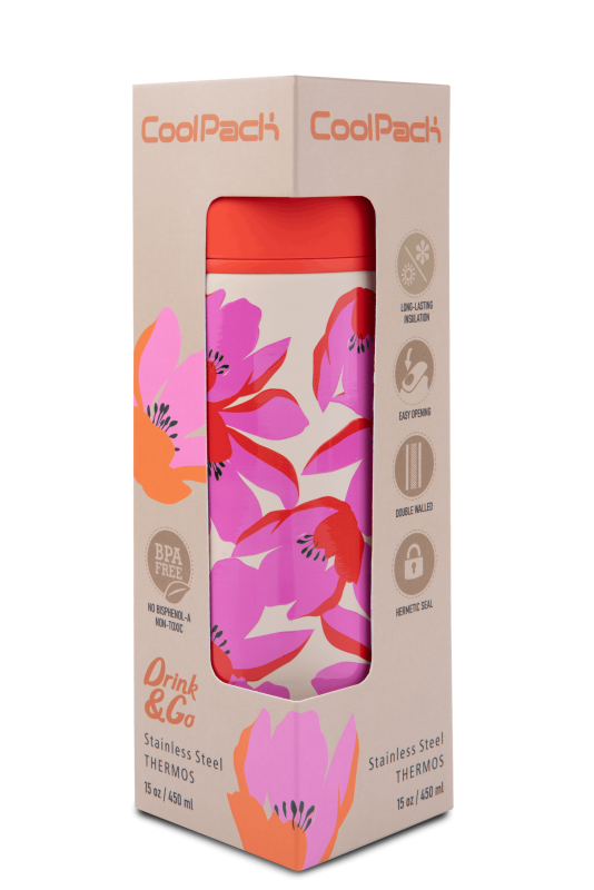 BIDON METALOWY Z KUBECZKIEM CP VECTIS - FLORES ROSA