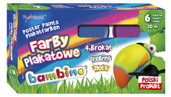 FARBY PLAKATOWE 6/20ML BROKATOWE BAMBINO