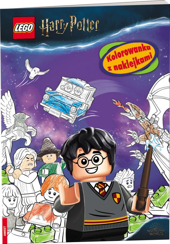 KSIĄŻECZKA LEGO HARRY POTTER. KOLOROWANKA Z NAKLEJKAMI