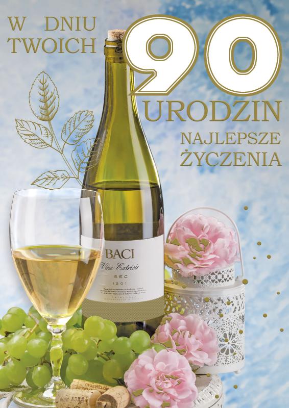 LAURKA B6 POLMAK Z GĄBKĄ URODZINY BUTELKI