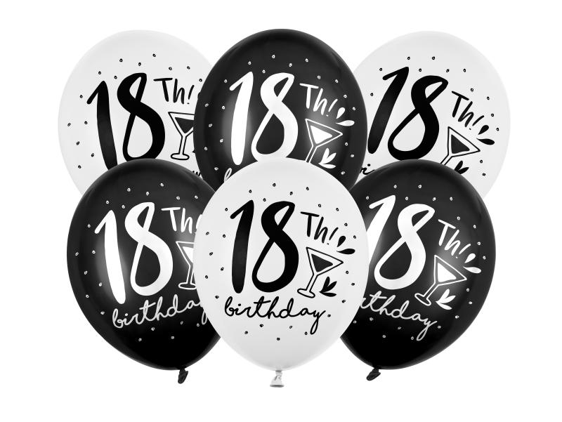 BALONY 30CM 18TH BIRTHDAY MIX
