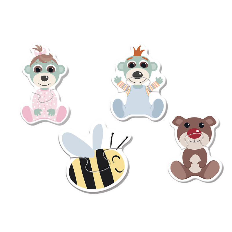 PUZZLE BABY CLASSIC PRZYJACIELSKIE BOBASKI