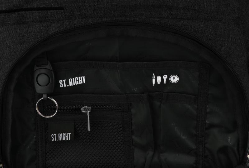 PLECAK SZKOLNY STRIGHT BP-35 BLACK MELANGE