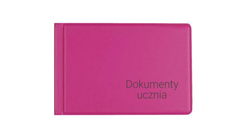 OKŁADKA NA DOKUMENTY UCZNIA MAŁE PINK