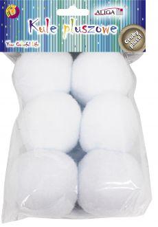 KULE PLUSZOWE POM-3487 KULE ŚNIEŻNE
