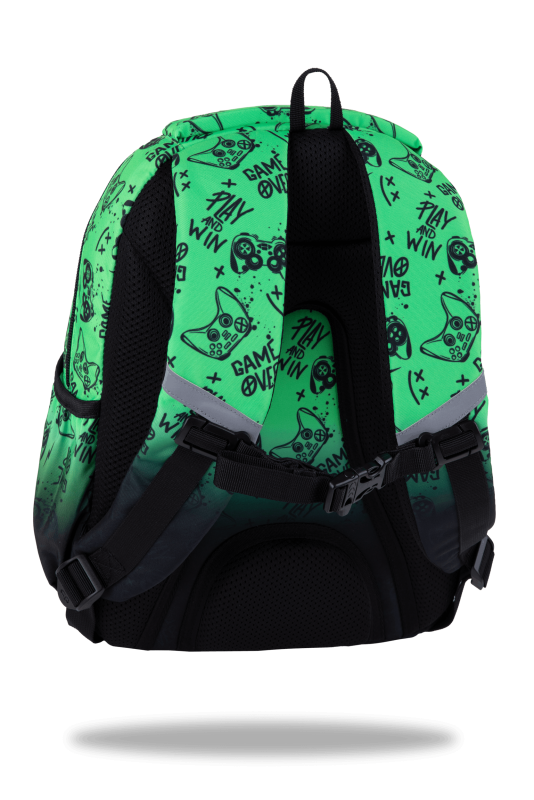 PLECAK SZKOLNY CP JERRY - GAME OVER GRADIENT GREEN