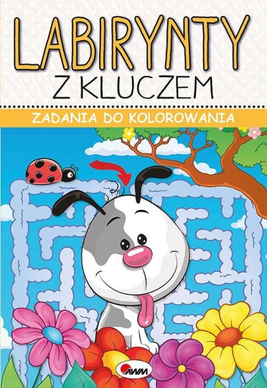 KSIĄŻECZKA ZADANIA DO KOLOROWANIA LABIRYNTY Z KLUCZEM