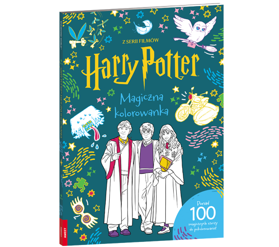 KSIĄŻECZKA WIZARDING WORLD. MAGICZNA KOLOROWANKA