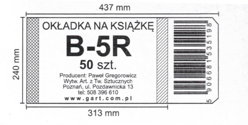 OKŁADKA B-5R GREG. WYS.240 A/50