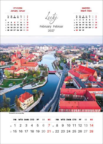 KALENDARZ WIELOPLANSZOW POLSKA Z GÓRY WIDZIANA JOTAN STANDARD