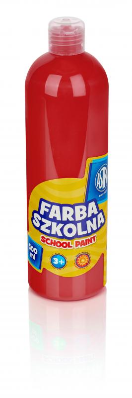 FARBA SZKOLNA ASTRA 500ML CZERWONA