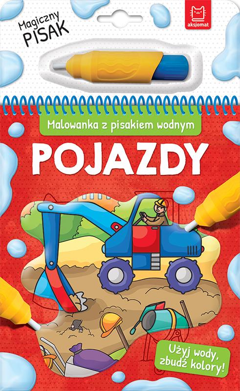 KSIĄŻECZKA MALOWANKA Z PISAKIEM WODNYM.POJAZDY