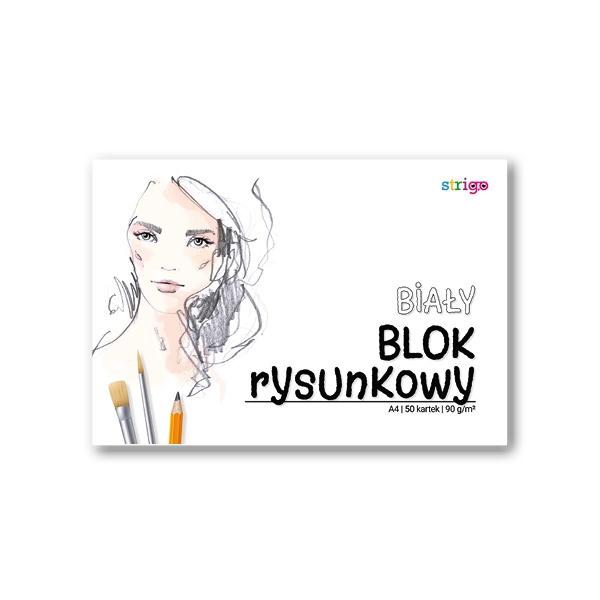 BLOK RYSUNKOWY A4 50K 90G BIAŁY