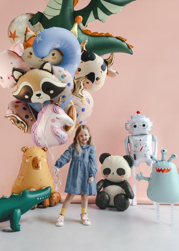 BALON FOLIOWY PANDA 68X72CM MIX