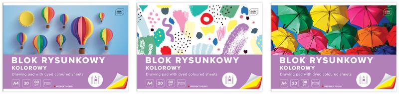 BLOK RYSUNKOWY A3/20 KOLOROWY INTERDRUK