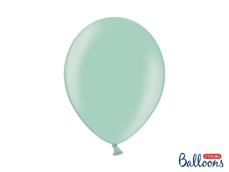 BALONY STRONG METALLIC MIĘTOWA ZIELEŃ 30CM A'50