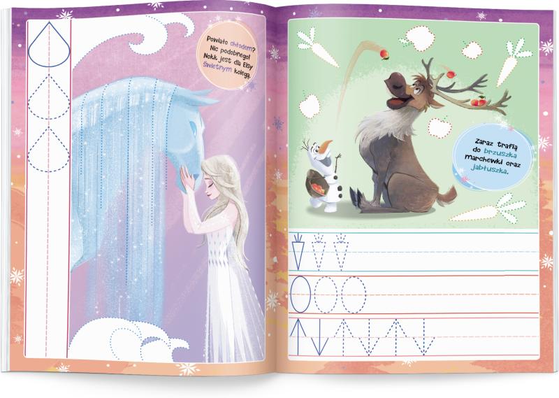 KSIĄŻECZKA DISNEY KRAINA LODU. RYSUJEMY SZLACZKI