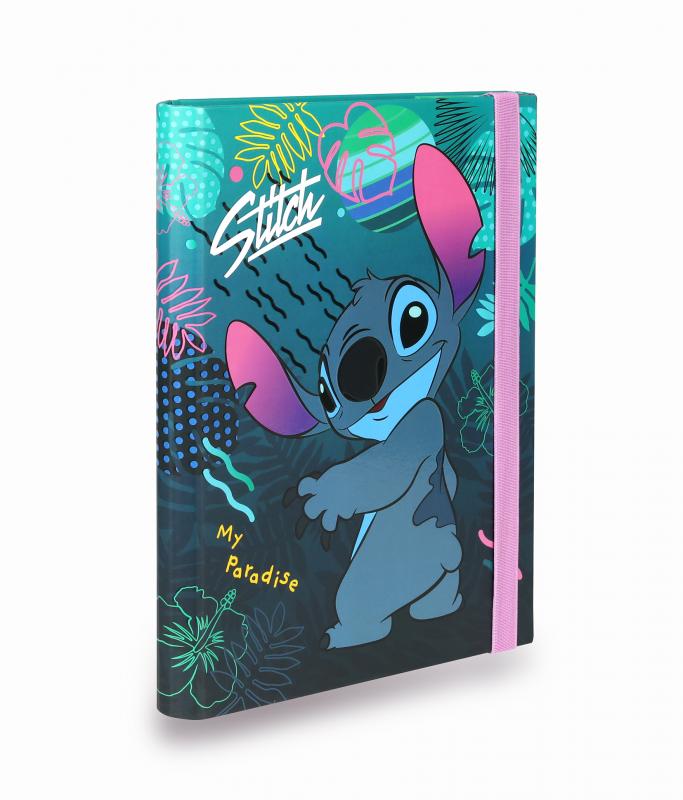 TECZKA PRZESTRZENNA /KARTONOWA/ Z GUMKĄ A5 - WZÓR 1 - STITCH DISNEY CORE