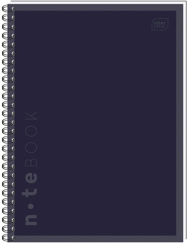 KOŁOZESZYT B5/100 # INTER SOFT TOUCH UV KOLOROWE REGISTRY