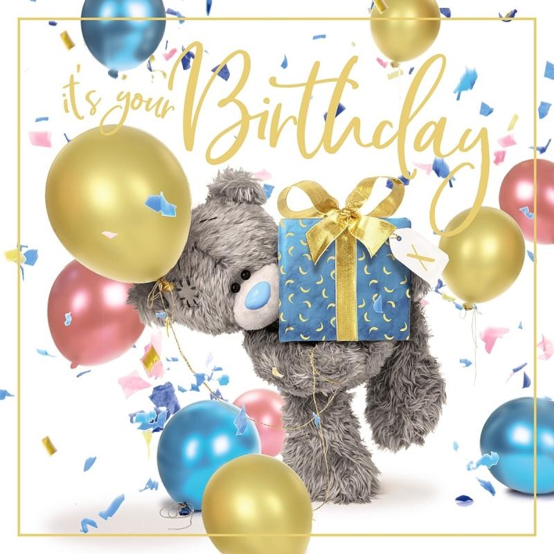 KARTKA HOLOGRAFICZNA 3D ITS YOUR BIRTHDAY