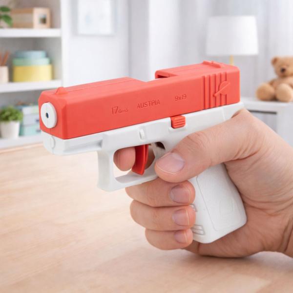 PISTOLET NA WODĘ MINI GLOCK BROŃ DLA DZIECI RÓŻOWY 13CM